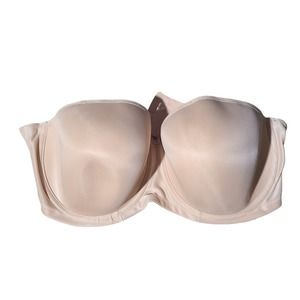 ELOMI Nude Molded UW Full Figure Strapless Light Padded Bra EL1230 US 40FF
